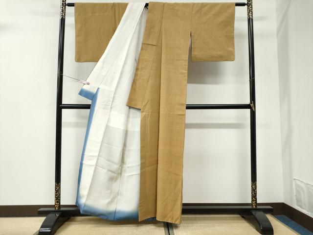 平和屋着物●本塩沢　蚊絣　正絹　逸品　CABI3100yc