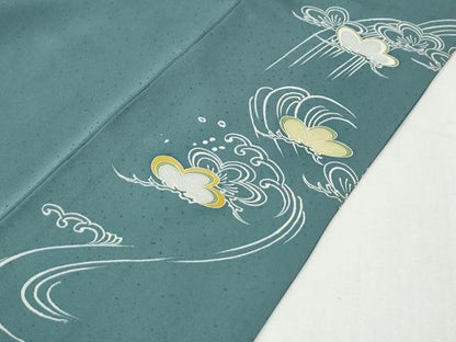 平和屋着物●創業460年・千總　色留袖　駒刺繍　竹屋町刺繍　浜松文　金彩　大丸扱い　正絹　逸品　CABI3106yc