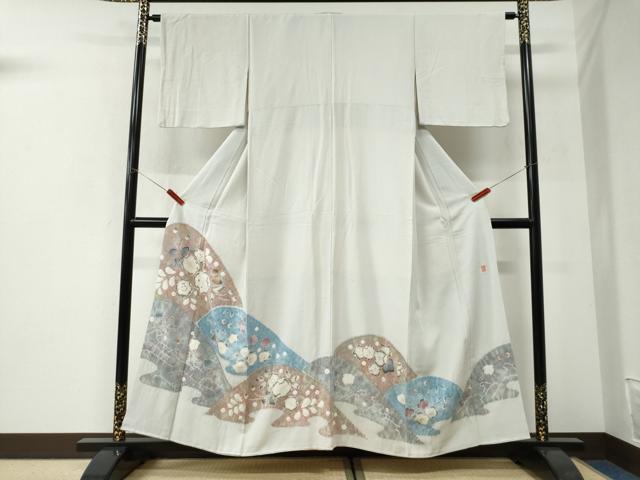 平和屋着物●十日町　名門　滝泰謹製　色留袖　辻が花　絞り　正絹　逸品　CABI3110yc