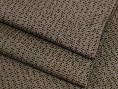 平和屋着物●上質なお召　変わり市松吉祥文　正絹　逸品　CABI3118yc