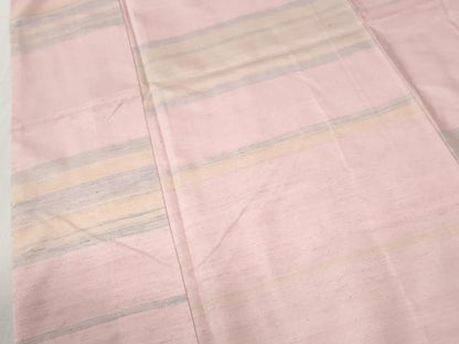平和屋着物●紅花紬　米沢　霞文　さが美扱い　正絹　逸品　CABI3120yc