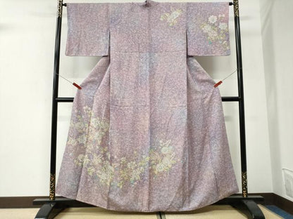 平和屋着物●訪問着　辻が花　絞り　暈し染め　正絹　逸品　CABI3122yc