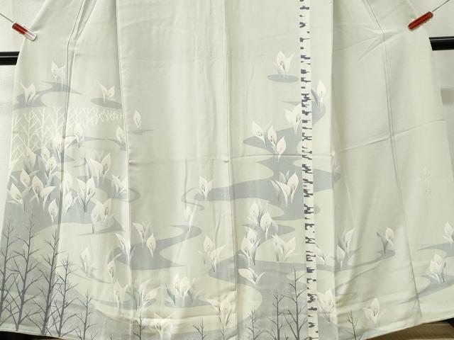 平和屋着物●訪問着　友禅　カラー　正絹　逸品　CABI3133yc