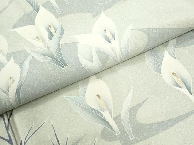 平和屋着物●訪問着　友禅　カラー　正絹　逸品　CABI3133yc