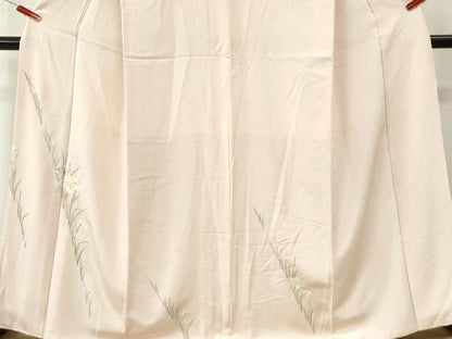 平和屋着物●訪問着　総刺繍　草花文　金彩　正絹　逸品　CABI3144yc