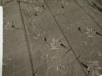 平和屋着物●本場大島紬　9マルキ　花唐草文　正絹　逸品　CABI3146yc