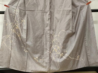 平和屋着物●訪問着　本場染大島紬　枝花文　正絹　逸品　CABI3149yc