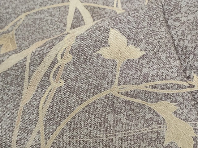 平和屋着物●訪問着　本場染大島紬　枝花文　正絹　逸品　CABI3149yc