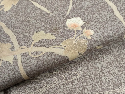 平和屋着物●訪問着　本場染大島紬　枝花文　正絹　逸品　CABI3149yc