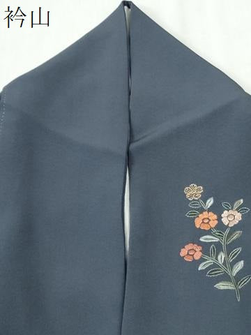 平和屋着物●中国三大刺繍　スワトウ刺繍　総刺繍　訪問着　鬘帯更紗草花文　暈し染め　金彩　ロング丈　正絹　逸品　CABI3154yc