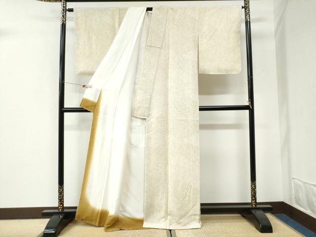 平和屋着物●上質な小紋　花菱吉祥文　正絹　逸品　未使用　CABI3160yc