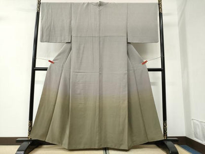 平和屋着物●訪問着　江戸小紋　角通し　暈し染め　正絹　逸品　CABI3165yc