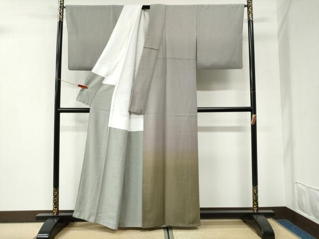 平和屋着物●訪問着　江戸小紋　角通し　暈し染め　正絹　逸品　CABI3165yc