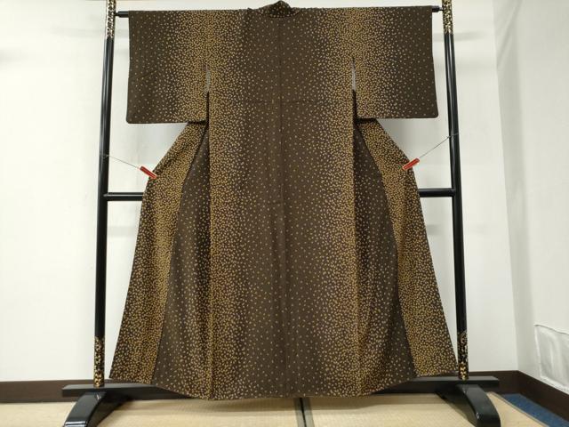 平和屋着物●上質な小紋　舞花弁　正絹　逸品　CABI3166yc