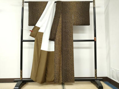 平和屋着物●上質な小紋　舞花弁　正絹　逸品　CABI3166yc