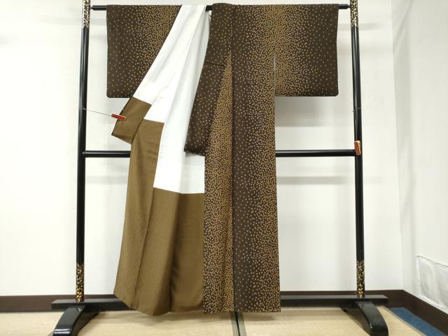 平和屋着物●上質な小紋　舞花弁　正絹　逸品　CABI3166yc