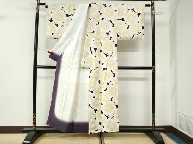 平和屋着物●上質な小紋　花尽くし　正絹　逸品　未使用　CABI3170yc