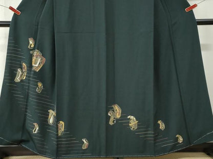 平和屋着物●訪問着　刺繍　吉祥花文　金銀糸　正絹　逸品　未使用　CABI3179yc