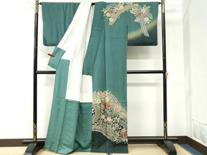 平和屋着物●訪問着　作家物　辻が花　絞り　暈し染め　正絹　逸品　CABI3189yc