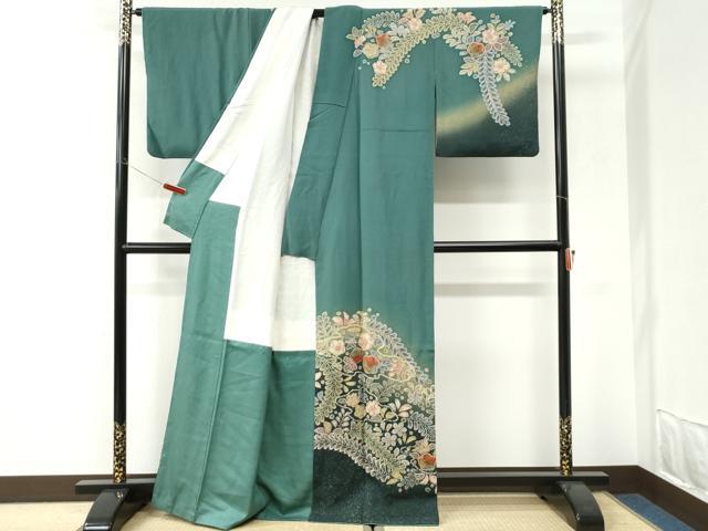 平和屋着物●訪問着　作家物　辻が花　絞り　暈し染め　正絹　逸品　CABI3189yc