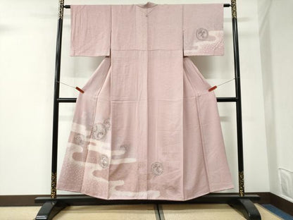 平和屋着物▼中国三大刺繍　スワトウ刺繍　総刺繍　訪問着　絞り　エ霞花唐草文　金銀彩　正絹　逸品　CABI3191yc
