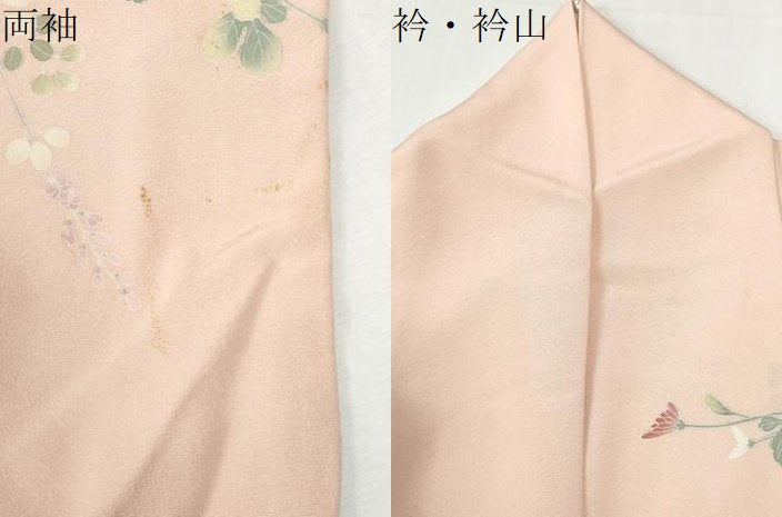 平和屋着物●高級染元　粋峰　林芳夫　京加賀友禅　訪問着　枝菊文　暈し染め　ロング丈　正絹　逸品　CABI3193yc