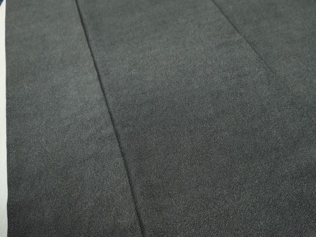 平和屋着物●江戸小紋　鮫小紋柄　黒地　正絹　逸品　CABI3200yc
