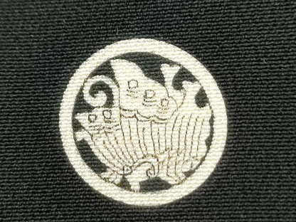 平和屋着物●本加賀友禅作家 百貫華峰 黒留袖 休み鳥枝花文 暈し染め 正絹 逸品 CABI3202yc