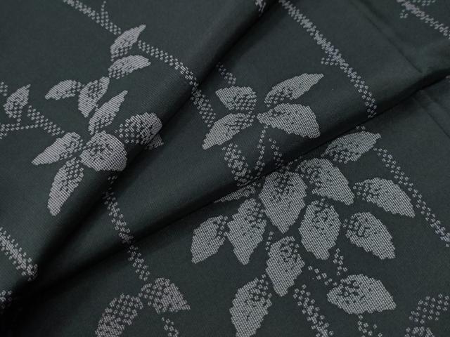 平和屋着物●本場縞大島紬　枝葉文　ますいわ屋扱い　正絹　逸品　CABI3205yc