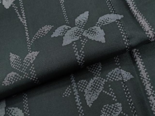 平和屋着物●本場縞大島紬　枝葉文　ますいわ屋扱い　正絹　逸品　CABI3205yc
