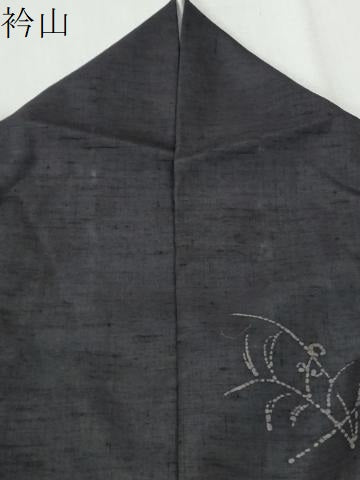 平和屋着物●訪問着　紬地　ろうけつ染　瓢箪蔦の葉花文　正絹　逸品　CABI3206yc