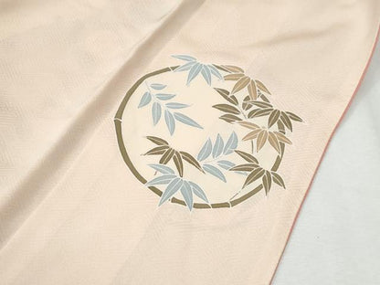 平和屋着物●訪問着　刺繍　枝橘草花丸文　金彩　正絹　逸品　CABI3211yc
