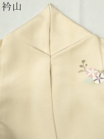 平和屋着物●訪問着　駒刺繍　花唐草文　暈し染め　金彩　正絹　逸品　CABI3214yc