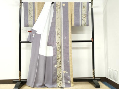 平和屋着物●訪問着　辻が花　絞り　正絹　逸品　CABI3220yc