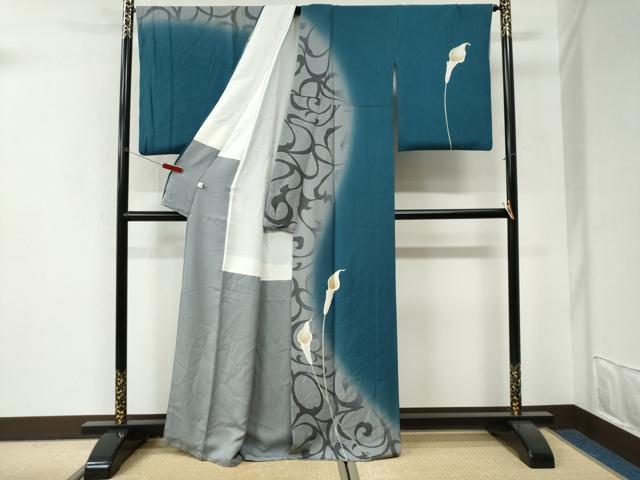 平和屋着物●訪問着　作家物　カラー　暈し染め　正絹　逸品　CABI3222yc