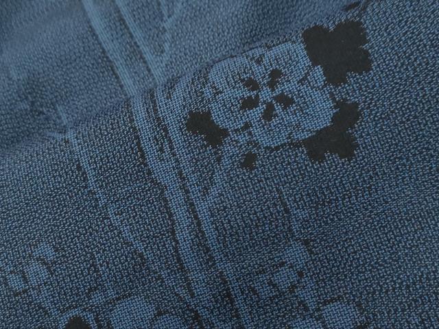 平和屋着物●訪問着　本場大島紬　9マルキ　舞蝶枝梅文　正絹　逸品　CABI3228yc