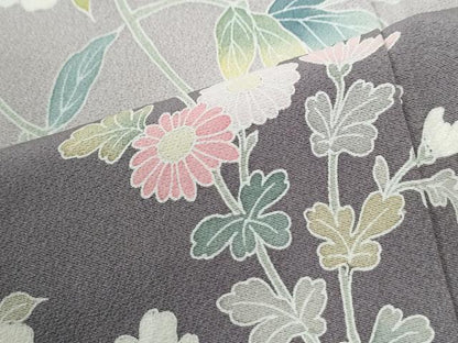 平和屋着物●訪問着　友禅　作家物　枝花文　暈し染め　正絹　逸品　CABI3232yc