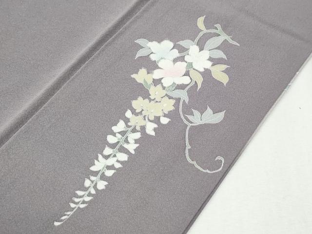 平和屋着物●訪問着　友禅　作家物　枝花文　暈し染め　正絹　逸品　CABI3232yc