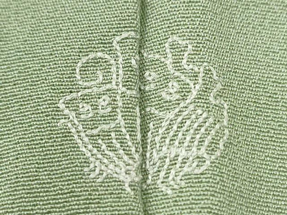 平和屋着物●高級染元　粋峰　林芳夫　京加賀友禅　訪問着　地紙牡丹花文　暈し染め　金彩　ロング丈　正絹　逸品　CABI3233yc