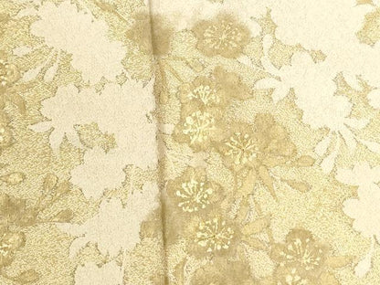 平和屋着物●訪問着　田畑浩平　枝花文　暈し染め　金彩　正絹　逸品　CABI3234yc