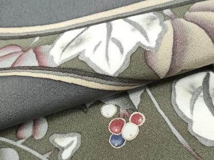 平和屋着物●訪問着　葡萄蔦の葉文　金彩　鈴乃屋扱い　正絹　逸品　未使用　CABI3237yc