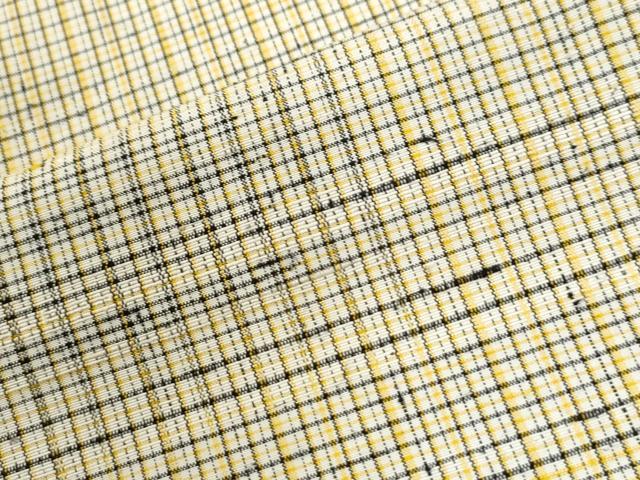 平和屋着物●上質な紬　格子　正絹　逸品　未使用　CABI3242yc
