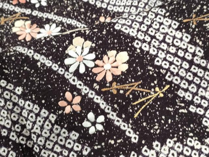 平和屋着物●訪問着　絞り　刺繍　吹き寄せ花文　たたき染め　正絹　逸品　未使用　CABI3245yc