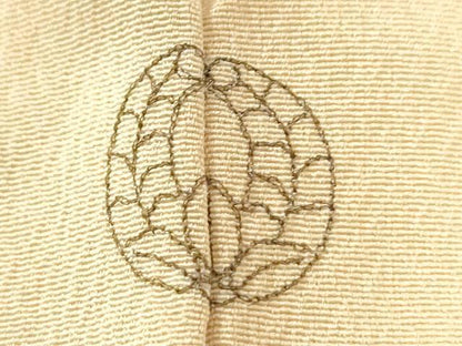 平和屋着物●訪問着　駒刺繍　横笛花蝶文　暈し染め　金彩　正絹　逸品　未使用　CABI3251yc