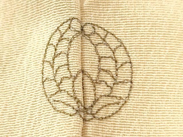 平和屋着物●訪問着　駒刺繍　横笛花蝶文　暈し染め　金彩　正絹　逸品　未使用　CABI3251yc