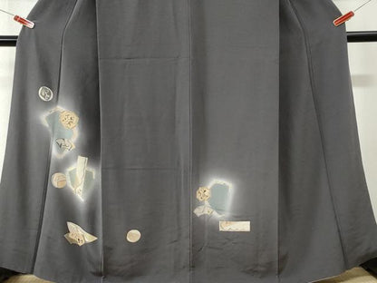 平和屋着物●訪問着　地紙吉祥文　暈し染め　金彩　正絹　逸品　CABI3252yc