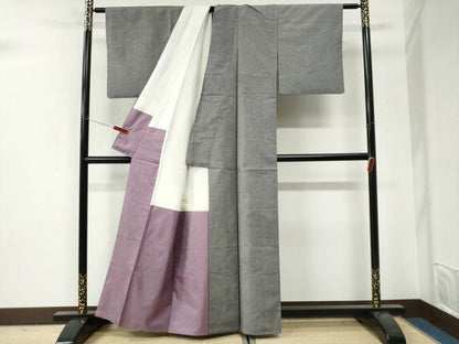平和屋着物●江戸小紋　作家物　鮫小紋柄　正絹　逸品　CABI3255yc