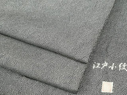平和屋着物●江戸小紋　作家物　鮫小紋柄　正絹　逸品　CABI3255yc