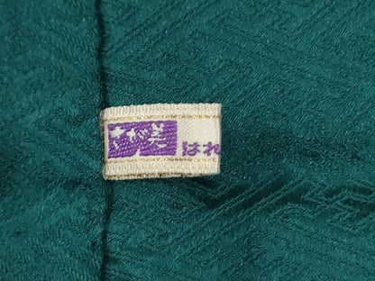 平和屋着物●訪問着　絞り　草花文　黒地　さが美扱い　正絹　逸品　CABI3273yc