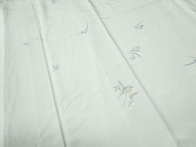 平和屋着物●上質な小紋　草花文　鈴乃屋扱い　ロング丈　正絹　逸品　CABI3283yc